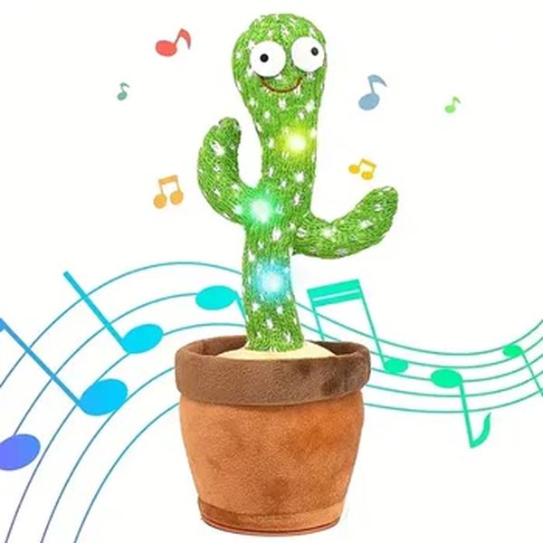 Dança Talking Cactus Brinquedos para Bebés Meninos e Meninas, Cantando Imitando Gravação, Repetindo o Que Você Diz Sunny, 1Pc