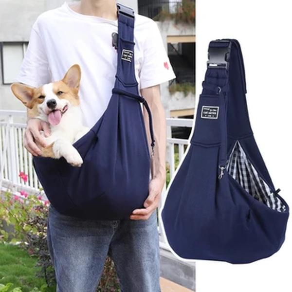 Bolsa de transportadora ajustável Pet Dog Travel Outdoor Puppy Single Shoulder Bags, Bolsa de ombro confortável, Corgi Puppy Tote Pouch