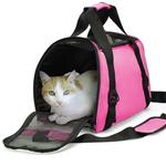 Cat Carrier Soft-Sided Pet Travel Carrier para gatos, cães Puppy Comfort Portable Folding Pet Carrier