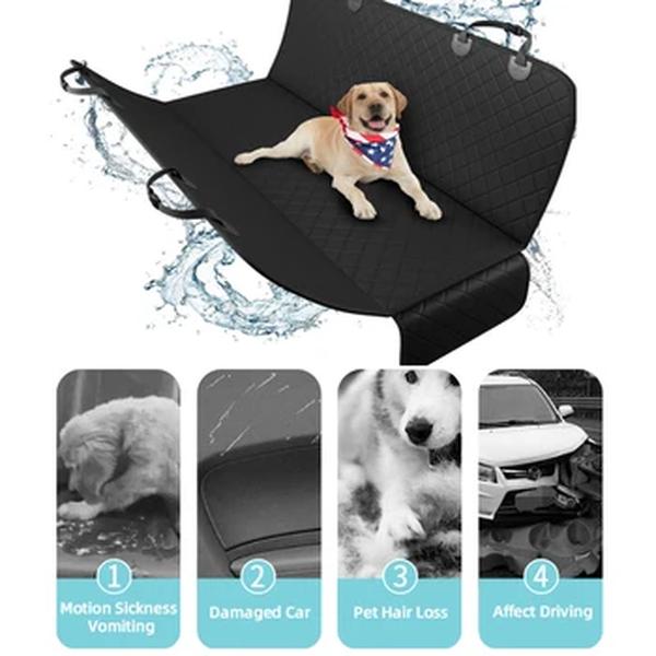 Dog Car Seat Cover Waterproof Pet Travel Dog Carrier Hammock Car Traseiro Back Seat Protector Mat Transportadora De Segurança Para Cães Almofada De Segurança