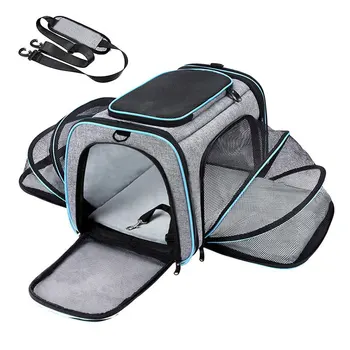 Portátil Respirável Pet Transportadores Mochila, Bolsa de Ombro Dobrável, Bolsa de Transporte, Gato e Cão Transportador, Viagem, Outgoing
