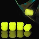 Luminous Car Tire Valve Cap, Noite fluorescente brilhante Decoração, Motocicleta Bike Roda Bico, Dustproof pneu, Stem Caps, 1-20pcs