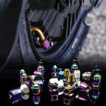 Tampa da válvula do pneu em alumínio colorido, tampas do bico para rodas de carro, motocicleta e bicicleta