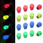 Crânio luminoso Fluorescente Car Tire Valve Caps Auto Motocicleta Bicicleta Bocal Cap Decor Noite Brilhante Plug Wheel Cover