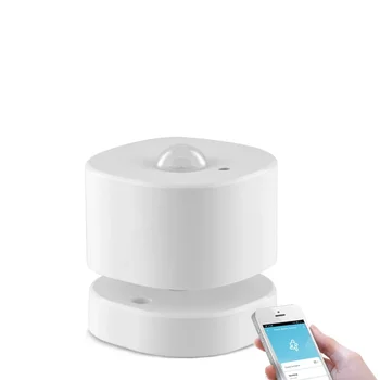 MOES-Tuya ZigBee Sensor de Movimento PIR, Detector do Corpo Humano, Monitoramento Remoto App, Ligação Inteligente, Alarme de Automação Doméstica, Sistema de Segurança