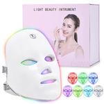 LED Photon Therapy Máscara Facial, Rosto Cuidados Com A Pele, Ferramentas De Rejuvenescimento Da Pele, Anti Acne, Remoção De Rugas, Máscara De Beleza, 7 Cores