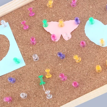 40 unidades/pacote Cor Push Pins Polegar Thumbtack Board Pins Desenho Foto Parede Studs Material Escolar Escritório