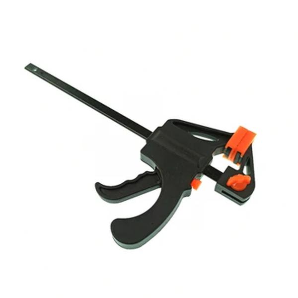 Braçadeira de madeira F-Type Clip Rápido, Ferramenta Carpintaria, difícil Grip Release, Squeeze Ratchet, DIY Mão Gadget, 4"