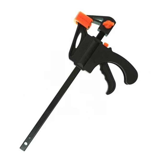 Braçadeira de madeira F-Type Clip Rápido, Ferramenta Carpintaria, difícil Grip Release, Squeeze Ratchet, DIY Mão Gadget, 4"