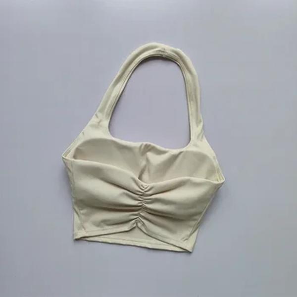 Sutiã esportivo sexy para mulheres, tops de treino, top sem costas, sutiãs de ioga de ginástica