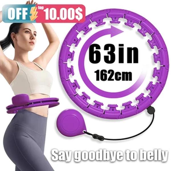 Ajustável destacável Hula Circle Sport Hoops, Home Workout Enhancer, Full Body Fitness Core, Apertamento e Perda de Peso Inteligente