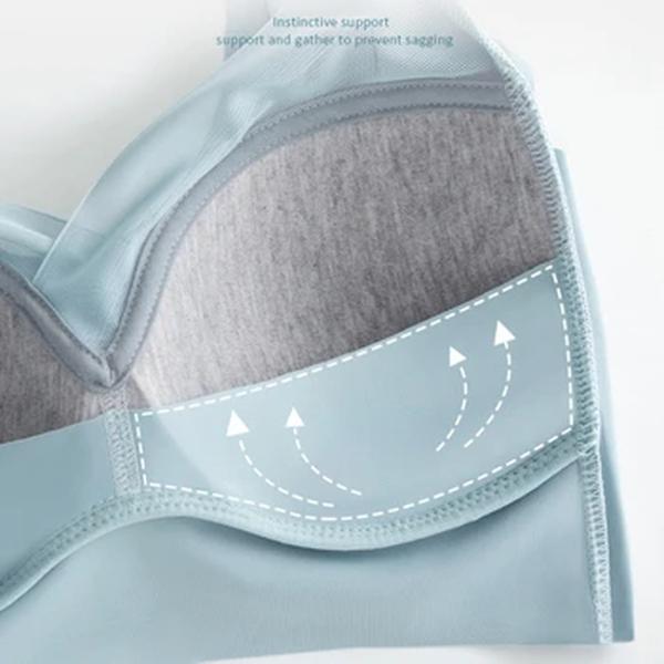 Sutiãs esportivos de renda para mulheres, bralette sem costura, sutiã sem costas, coletores femininos, top sem fio à prova de choque, plus size, L-3XL