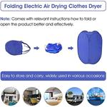 Secador De Roupa Elétrico Portátil Com Rack, Máquina De Viagem Dobrável, Aquecedor De Secagem De Roupa Rápida, Dormitório Em Casa
