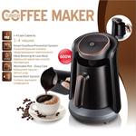 Mini cafeteira sem fio, moka pot semiautomática, máquina turca, copo térmico, pote de escritório, 0.5L, 600W