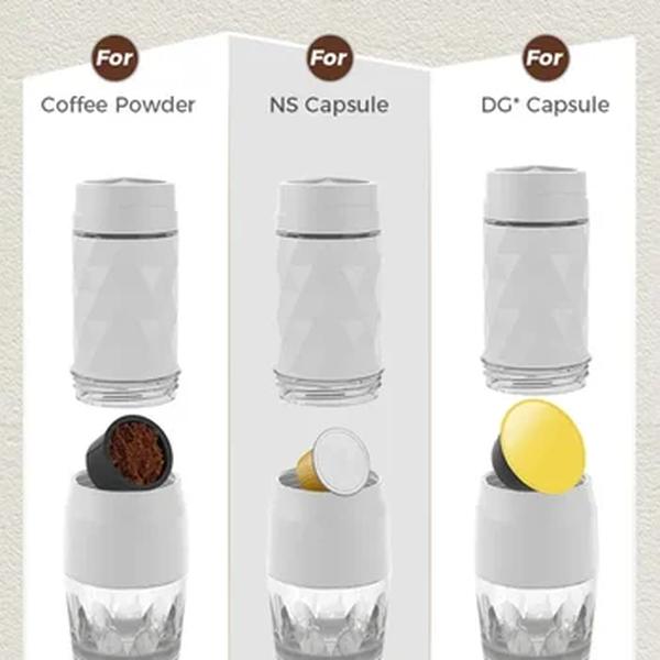 Cafelffe-Máquina de café expresso manual portátil, máquina de café quente e frio, cápsula e terra, imprensa manual, casa, escritório, viagens, 3 em 1