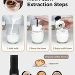 Cafelffe-Máquina de café expresso manual portátil, máquina de café quente e frio, cápsula e terra, imprensa manual, casa, escritório, viagens, 3 em 1