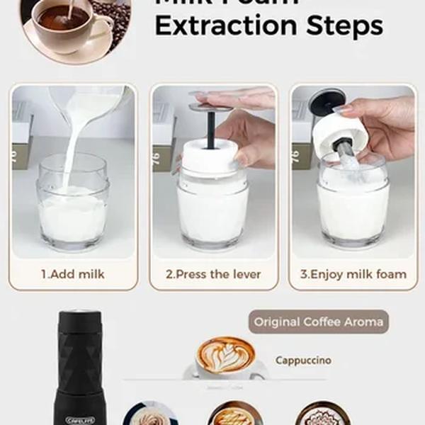 Cafelffe-Máquina de café expresso manual portátil, máquina de café quente e frio, cápsula e terra, imprensa manual, casa, escritório, viagens, 3 em 1