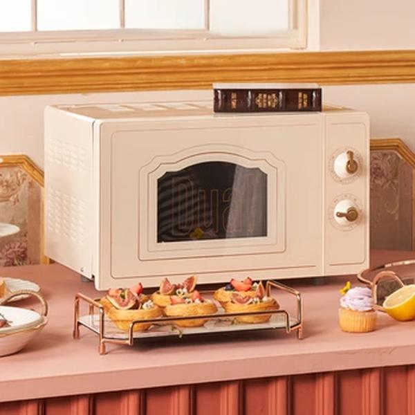 Forno Retro Steam Baking Integrado Doméstico Pequeno Mini Convecção, Forno microondas portátil, Tablet, Forno