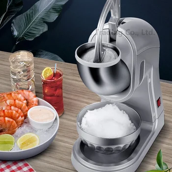 Triturador De Gelo Comercial Elétrico, Máquina De Gelo Raspado, Loja De Chá De Leite, Fabricante De Gelo Pequeno, 80 kg/h