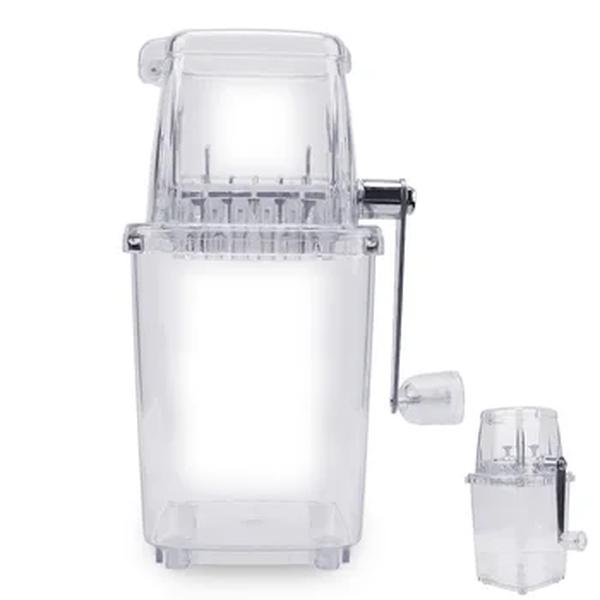 Máquina de gelo raspada à mão multifuncional, Triturador de gelo manual portátil, Ice Blenders Tools para casa, Cozinha, Bar, Capacidade 1.25L