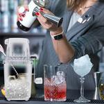 Máquina de gelo raspada à mão portátil, Ferramentas transparentes de liquidificadores de gelo, Triturador de gelo manual