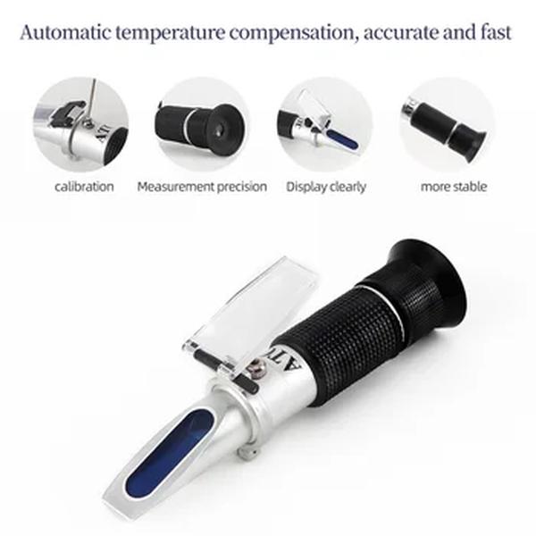 Handheld Alcohol Refractometer para Household Liquor Brewing, Detector De Concentração, 0 -80%