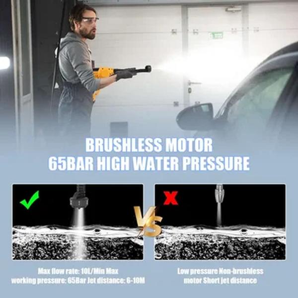 Sem fio de alta pressão carro lavadora, limpeza pistola, Jardim lavagem pistola de pulverização, recarregável para Makita 18V bateria, 6IN1, 20000mAh, 6IN1