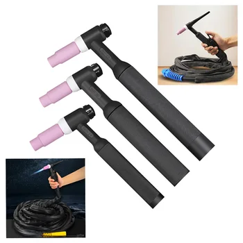 Tig tocha de soldagem a arco de argônio arma WP-17 WP-18 WP-26 cabeça da tocha refrigerado a ar de água tig tocha cabeça tig tocha acessórios