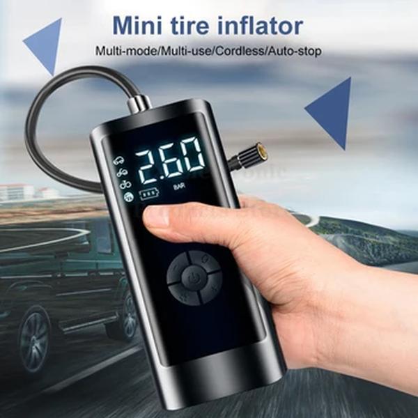 Mini Inflator portátil para pneu de carro, compressor de ar, motocicletas, bicicleta, bola, recarregável, digital, elétrico, inflável