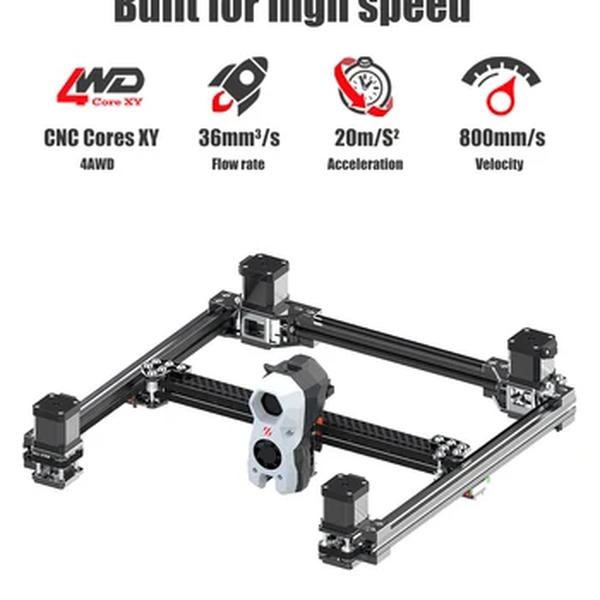 SIBOOR Voron Trident [junho, 2024] Estrutura metálica CNC 4AWD CoreXY e todos os trilhos HIWIN