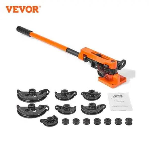 VEVOR-Manual Multifuncional Tubo Bender, 7 dobra morre, Aço e Cobre Tubo Bending Machine, Tipo Lever, Heavy Duty Tubo Bender Ferramentas