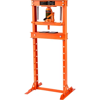 VEVOR-Prensa Hidráulica de Piso de Garagem H-Frame, Prensa de Loja Ajustável com Placas, Laranja para Garagens ou Lojas Profissionais, 6T, 12 T, 6T, 12 T