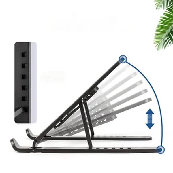 Portátil Dobrável Laptop Stand, Suporte Base de Suporte Notebook, Riser Ajustável, Suporte de Refrigeração, Laptop & Tablet Acessórios