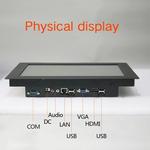 Mini computador embutido de mesa, i3-3217U AIO PC com tela sensível ao toque, WiFi, RS232 com, Win 10 Pro, 17 ", 19"