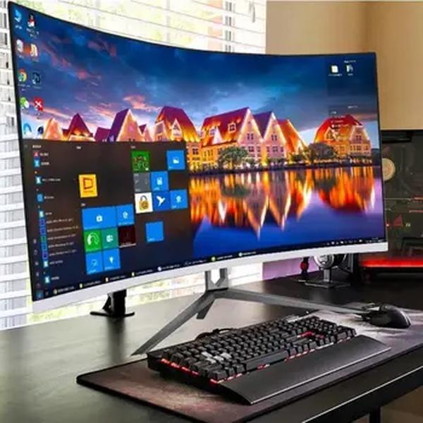 Gaming Desktop Computador com Placa Gráfica HD, Tudo em Um, PC Gamer, Monitor Branco, Core i7, CPU, i5, i3, NVIDIA GTX, 4G, 34"