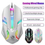Limei S1 E Esportes LED Luminoso Backlit Wired Mouse USB Com Fio Para Desktop Laptop Mute Office Computer Gaming Mouse