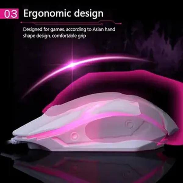 Limei S1 E Esportes LED Luminoso Backlit Wired Mouse USB Com Fio Para Desktop Laptop Mute Office Computer Gaming Mouse