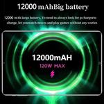Tablet de Rede Bluetooth Android 13.0, 16GB RAM, 1TB ROM, 16MP, 32MP, 12000mAh, 10Core, WiFi, Novo, 11.6 ", 2022
