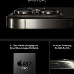 Apple-iPhone 15 Pro Max, A3108, APPLE, A17 Pro, Nano SIM, IP68, versão CN, novo e ativo, originais, produtos genuínos