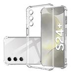 Caso claro para Samsung Galaxy S24 Plus, ultra grosso, à prova de choque, tampa do telefone de silicone macio, S24Ultra