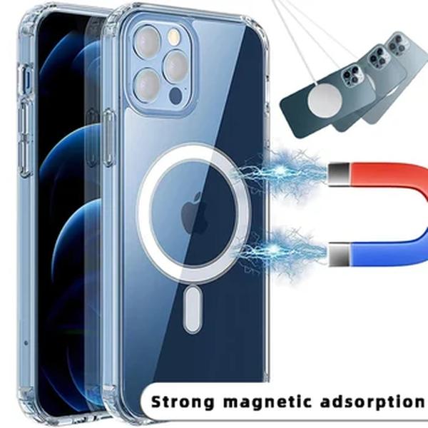 Capa magnética Magsafe para iPhone, capas de telefone para iPhone 15 Pro Max, 14Pro, 13 Mini, 15 Plus, 15 Pro, 13