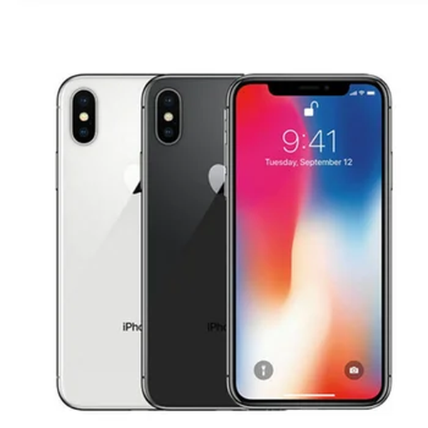 Apple-telefone móvel genuíno do iPhone X, 64GB, 256GB ROM, 5,8 ", OLED, identificação da cara, A11, núcleo de hexa desbloqueado, 4G LTE, iPhone X, original