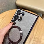 Glitter Luxo Magnetic Woman Case Para For Magsafe Para Samsung Galaxy S24 S23 S22 Ultra Plus Acessórios Capa de carregamento sem fio