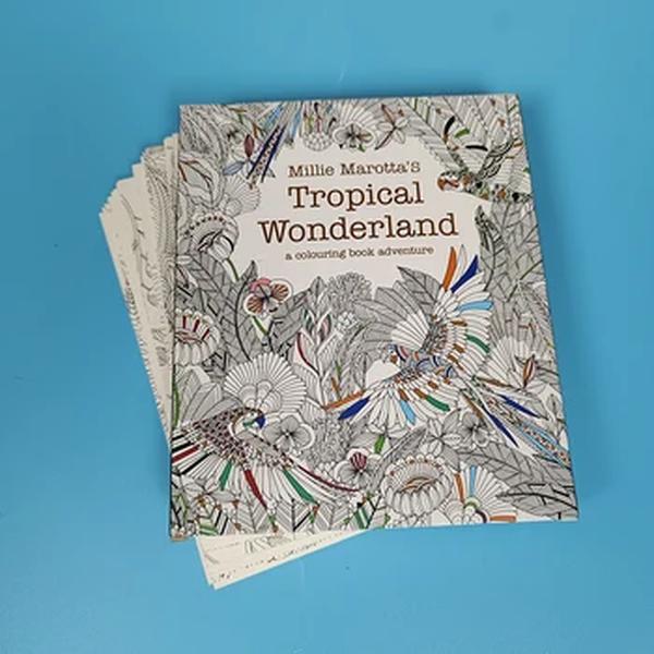 Millie Marotta's Tropical Wonderland Coloring Book, Postais para colorir, 30 folhas