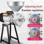 Moedor elétrico de grãos com funil, 2200W, moinho de alimentação, cereais secos, milho, fresadora de arroz, 220V