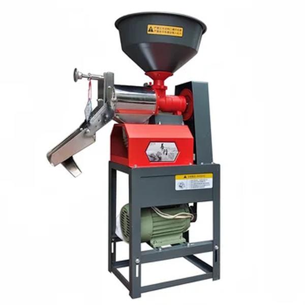 Pequena máquina de polir moinho de arroz Portátil Combinado Peeling de arroz eficiente Mini moinho de arroz com motor para uso doméstico
