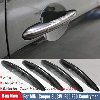Bandeira preta Door Handle Cover, Car Styling Acessórios, F60 Countryman Decoração Exterior, MINI Cooper S JCW F55, 5-Door
