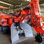 Pequeno micro túnel chato máquina Equipamento de mineração de carvão Raspador de lagartas Mina de carvão Retroescavadeira Mucking Loader Venda quente