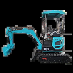 Mini Escavadeira com Motor Forte Bagger, Personalização do Uso Doméstico para Venda, Retroescavadeira, 1.8 Ton