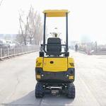 Mini Escavadeira de Esteira Adequado para Trabalho Agrícola, Equipado com Braço Balanço, Motor Euro 5 e EPA, 1 Ton, 2 Ton